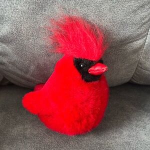 Wild Republic K&M Vintage Audubon Northern Singing Red Cardinal Bird Plush